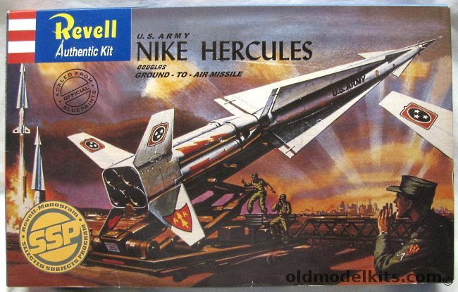 Revell 1/40 Douglas Nike Hercules Ground-to-Air Missile, 85-1804 plastic model kit